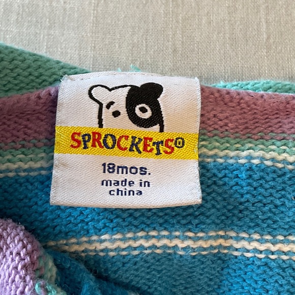 Colorful Striped Kids Hoodie - Picture 4 of 5